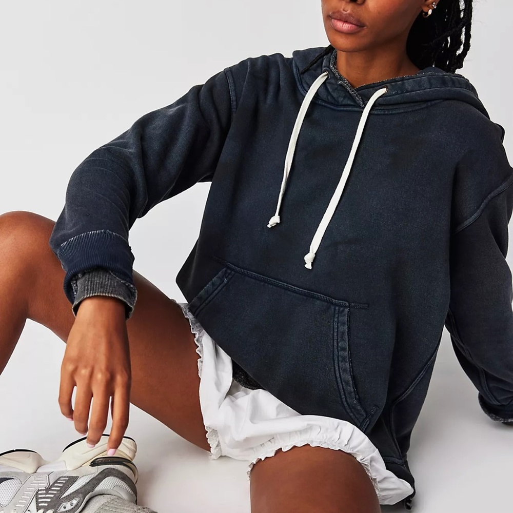 We The Free Zuma Hooded Sweatshirt In Black